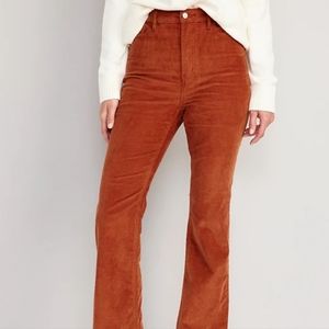 High Rise Corduroy Flare Pants